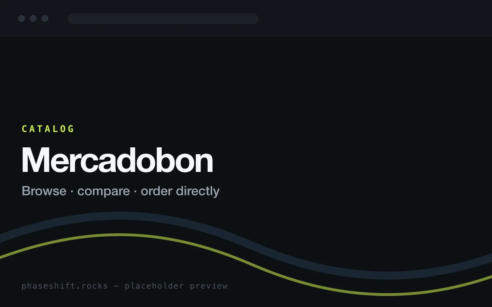 Mercadobon detail view showing a listing and related actions