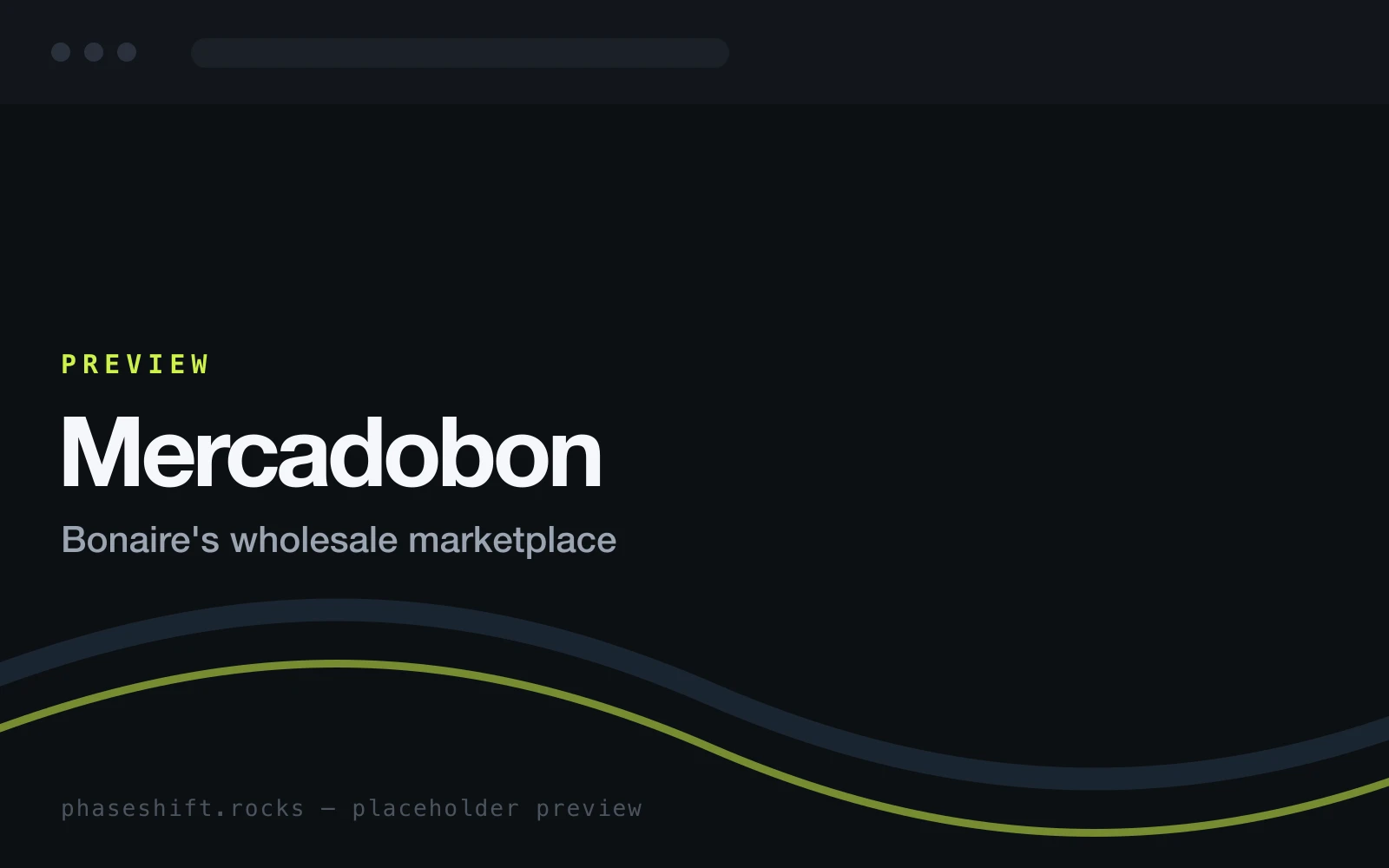 Mercadobon marketplace preview showing listings and browse experience